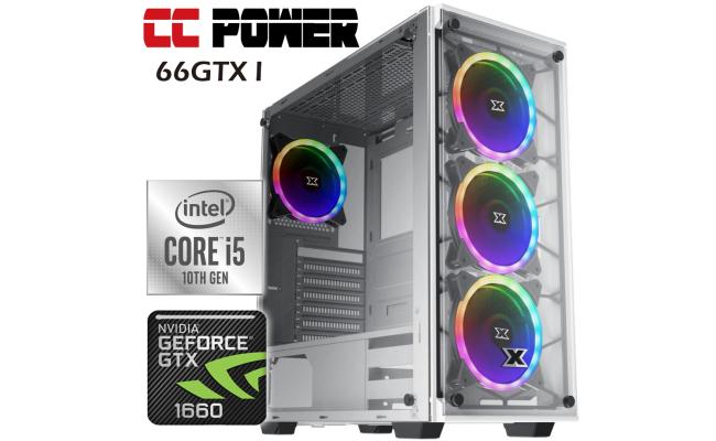 CC Power 66GTX I Gaming PC 10Gen Intel Core i5 w/ GTX 1660 6GB